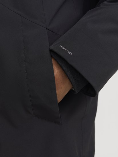Jack & Jones KEEN Windproof Parka Black - Vestes - Vestes homme grandes tailles