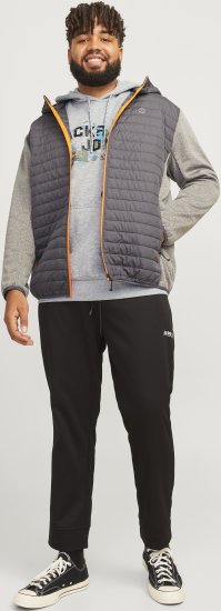 Jack & Jones JCOOUTDOOR Hoodie Light Grey - Sweatshirts & hoodies - Sweatshirts/Hoodies grande taille homme