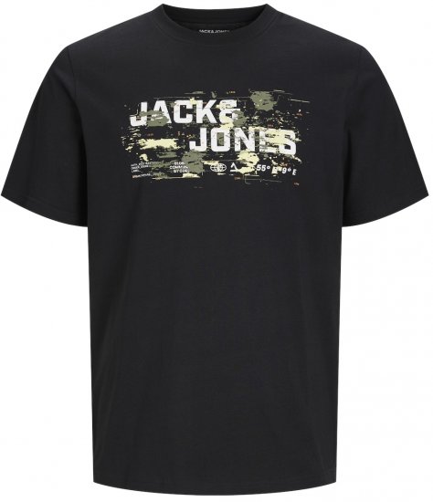 Jack & Jones JCOOUTDOOR LOGO T-Shirt Black - T-shirts - T-shirts Homme Grande Taille