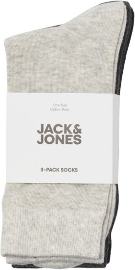 Jack & Jones RAFAEL Socks 3-Pack Grey - Sous-vêtements & Bain - Sous-vêtements Grande Taille