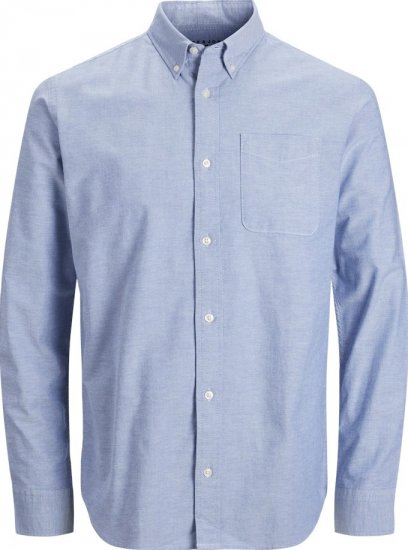 Jack & Jones Brook Oxford Long Sleeve Shirt Cashmere Blue - Chemises - Chemises Grandes Tailles Hommes