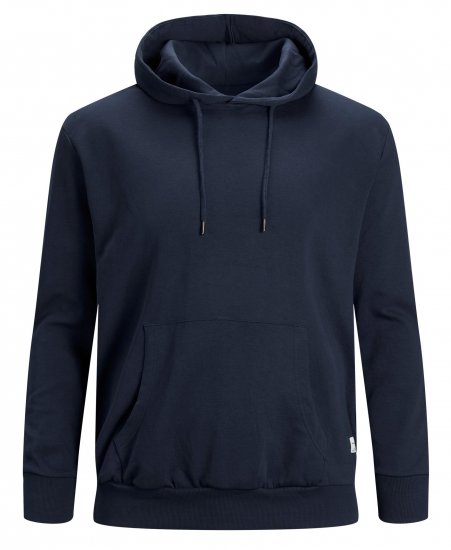 Jack & Jones Basic Sweat Hood Navy Blazer - Sweatshirts & hoodies - Sweatshirts/Hoodies grande taille homme
