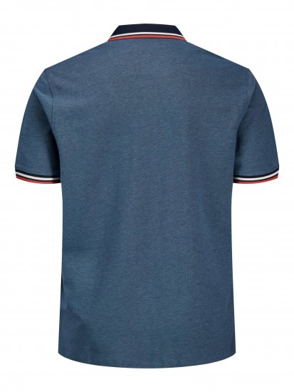 Jack & Jones Paulos Polo Denim Blue - Polos - Polos homme grande taille