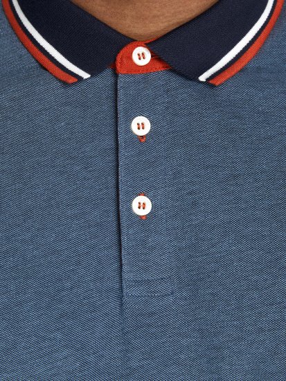 Jack & Jones Paulos Polo Denim Blue - Polos - Polos homme grande taille