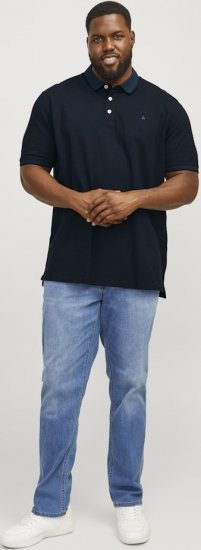 Jack & Jones PAULOS Short Sleeve Polo Dark Navy/PS - Polos - Polos homme grande taille