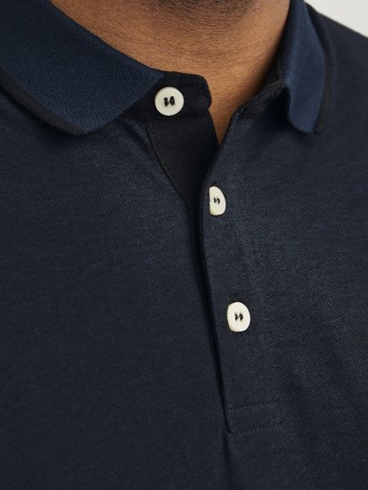 Jack & Jones PAULOS Short Sleeve Polo Dark Navy/PS - Polos - Polos homme grande taille
