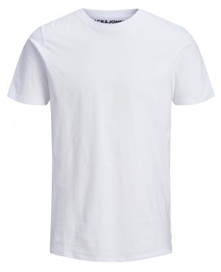 Jack & Jones Organic Basic T-shirt White - T-shirts - T-shirts Homme Grande Taille