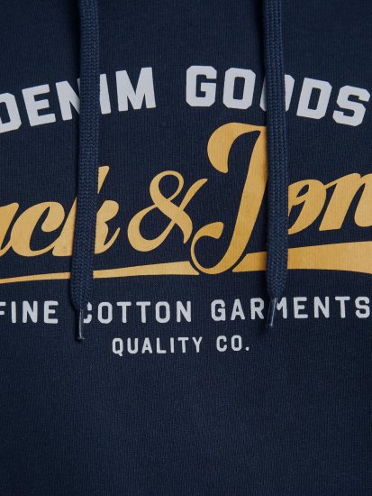 Jack & Jones Elogo Sweat Hood Navy Blazer - Sweatshirts & hoodies - Sweatshirts/Hoodies grande taille homme