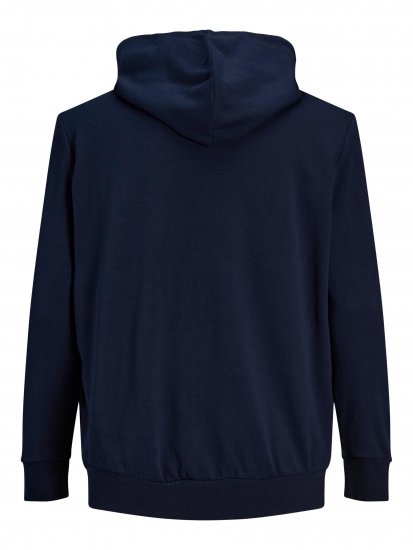 Jack & Jones Basic Sweat Zip Hood Navy Blazer - Sweatshirts & hoodies - Sweatshirts/Hoodies grande taille homme