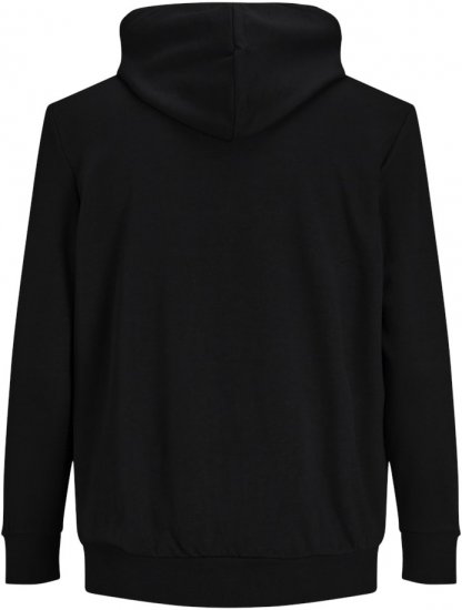 Jack & Jones Basic Sweat Zip Hood Black - Sweatshirts & hoodies - Sweatshirts/Hoodies grande taille homme