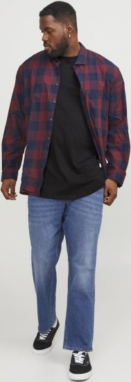 Jack & Jones NOA Crew Neck T-Shirt Black - T-shirts - T-shirts Homme Grande Taille