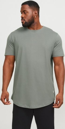Jack & Jones NOA Crew Neck T-Shirt Grey - T-shirts - T-shirts Homme Grande Taille