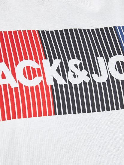 Jack & Jones JJECORP Logo Play T-Shirt White - T-shirts - T-shirts Homme Grande Taille