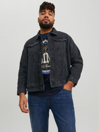 Jack & Jones JJIJEAN Denim Jacket Black Denim - Vestes - Vestes homme grandes tailles