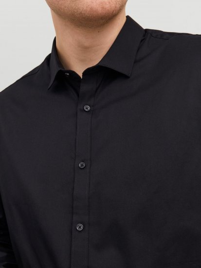 Jack & Jones CARDIFF Dress Shirt Black - Chemises - Chemises Grandes Tailles Hommes