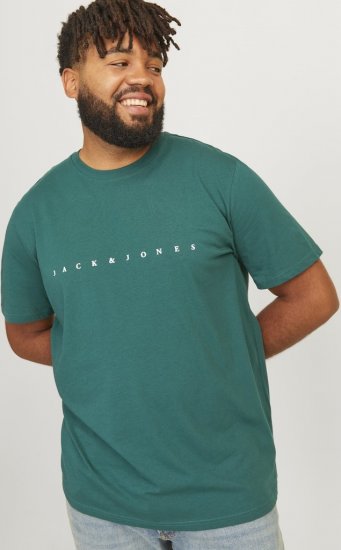 Jack & Jones STAR T-Shirt Deep Teal - T-shirts - T-shirts Homme Grande Taille