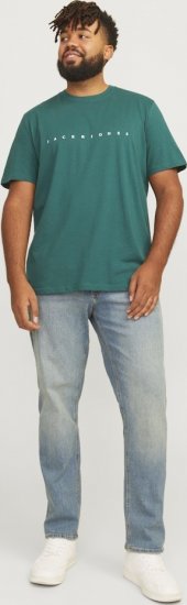 Jack & Jones STAR T-Shirt Deep Teal - T-shirts - T-shirts Homme Grande Taille