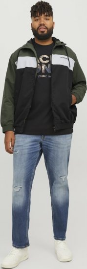 Jack & Jones RUSH Bomber Jacket with Hood Green - Vestes - Vestes homme grandes tailles