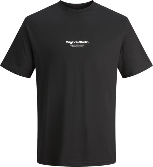 Jack & Jones ESTERBRO T-Shirt Black - T-shirts - T-shirts Homme Grande Taille