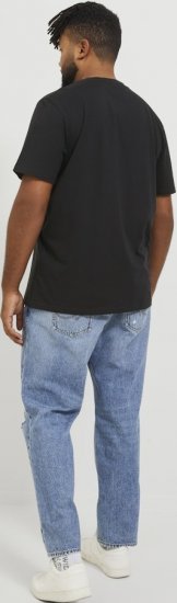 Jack & Jones ESTERBRO T-Shirt Black - T-shirts - T-shirts Homme Grande Taille