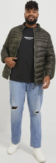 Jack & Jones ESTERBRO T-Shirt Black - T-shirts - T-shirts Homme Grande Taille