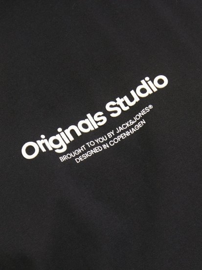 Jack & Jones ESTERBRO T-Shirt Black - T-shirts - T-shirts Homme Grande Taille