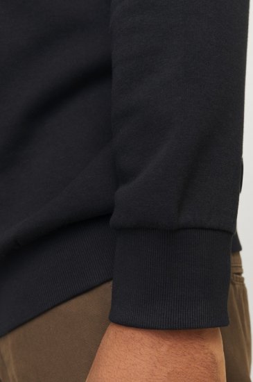 Jack & Jones 2 COL LOGO Hoodie Black - Sweatshirts & hoodies - Sweatshirts/Hoodies grande taille homme