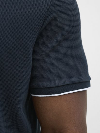 Jack & Jones AUSTIN PLAY Polo Dark Blue - Polos - Polos homme grande taille