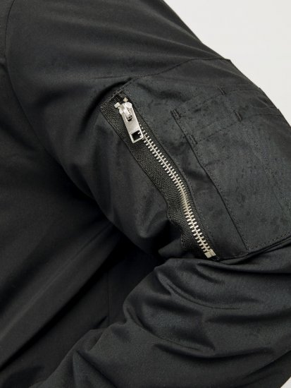 Jack & Jones RUSH Bomber Jacket Black - Vestes - Vestes homme grandes tailles