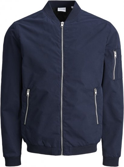 Jack & Jones RUSH Bomber Jacket Navy Blazer - Vestes - Vestes homme grandes tailles