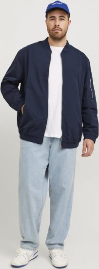Jack & Jones RUSH Bomber Jacket Navy Blazer - Vestes - Vestes homme grandes tailles