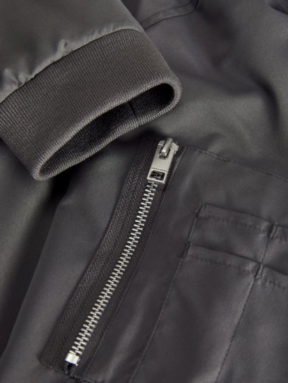 Jack & Jones RUSH Bomber Jacket Grey - Vestes - Vestes homme grandes tailles