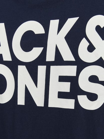 Jack & Jones CORP Logo T-Shirt Navy Blazer - T-shirts - T-shirts Homme Grande Taille
