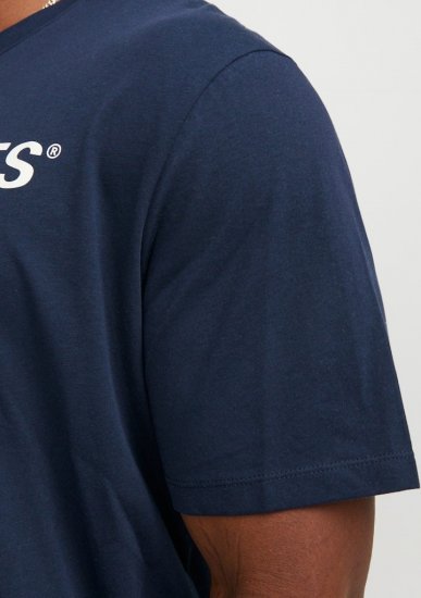 Jack & Jones Corp Logo Crew Neck T-Shirt Navy Blazer - T-shirts - T-shirts Homme Grande Taille