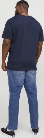 Jack & Jones Corp Logo Crew Neck T-Shirt Navy Blazer - T-shirts - T-shirts Homme Grande Taille