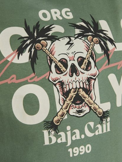 Jack & Jones Summerskull T-Shirt Sea Spray - T-shirts - T-shirts Homme Grande Taille