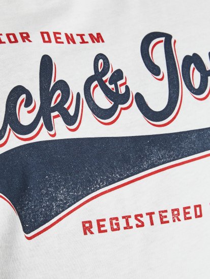 Jack & Jones JJELOGO TEE White - T-shirts - T-shirts Homme Grande Taille