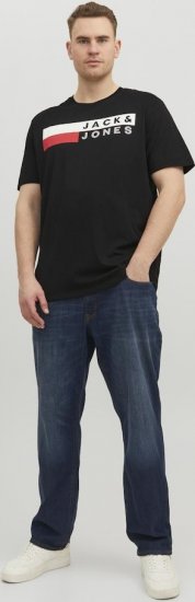 Jack & Jones CORP Logo T-Shirt Black/PLAY 4 - T-shirts - T-shirts Homme Grande Taille