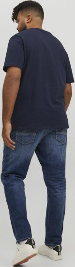 Jack & Jones CORP Logo T-Shirt Navy/PLAY 4 - T-shirts - T-shirts Homme Grande Taille