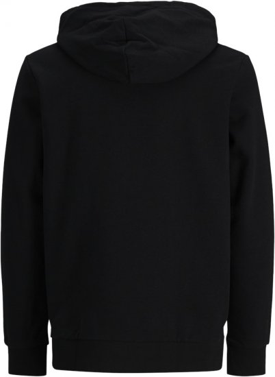 Jack & Jones CORP LOGO PLAY 4 Print Hoodie Black - Sweatshirts & hoodies - Sweatshirts/Hoodies grande taille homme