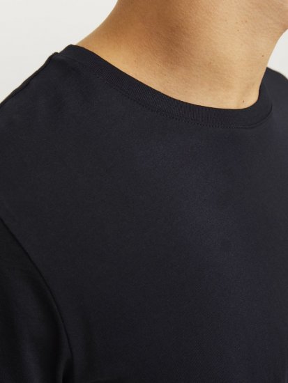 Jack & Jones CORP Logo T-Shirt Black w Small Black Print - T-shirts - T-shirts Homme Grande Taille