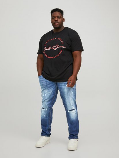 Jack & Jones JJIGLENN JJSEAL Blue Denim Jeans - Jeans et pantalons - Jeans et Pantalons grande taille 