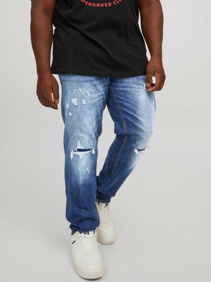 Jack & Jones JJIGLENN JJSEAL Blue Denim Jeans - Jeans et pantalons - Jeans et Pantalons grande taille 