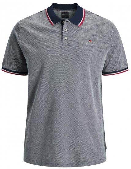 Jack & Jones JPRWINBLU Poloshirt Mood Indigo - Polos - Polos homme grande taille