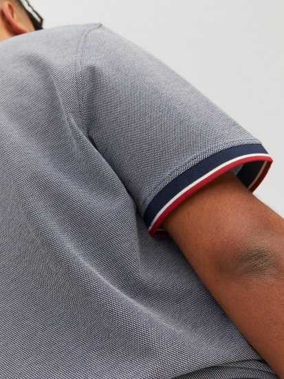 Jack & Jones JPRWINBLU Poloshirt Mood Indigo - Polos - Polos homme grande taille