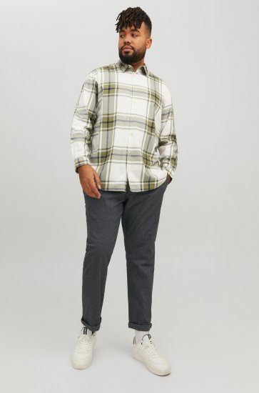 Jack & Jones JORJOSHUA Checked Shirt Dusty Olive - Chemises - Chemises Grandes Tailles Hommes