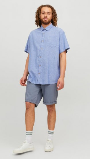Jack & Jones JORABEL Casual Shirt Ensign Blue - Chemises - Chemises Grandes Tailles Hommes