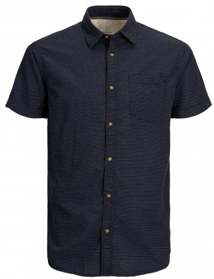 Jack & Jones JORABEL Casual Shirt Navy - Chemises - Chemises Grandes Tailles Hommes