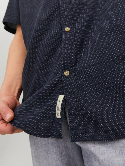 Jack & Jones JORABEL Casual Shirt Navy - Chemises - Chemises Grandes Tailles Hommes