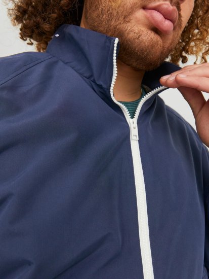Jack & Jones JORLUKE Light Bomber Jacket Navy - Vestes - Vestes homme grandes tailles